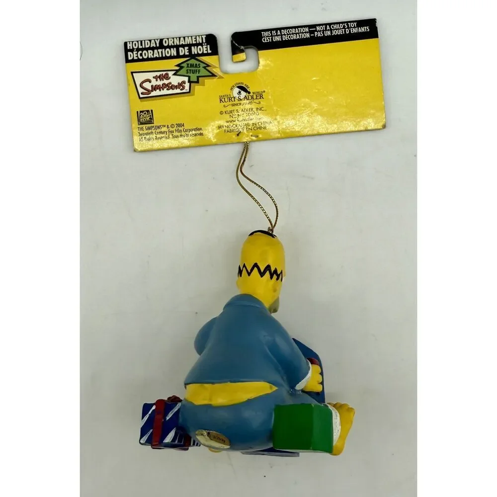 The‎ Simpsons Homer Sitting Eating Christmas Cookies 3” Ornament Vintage 2004